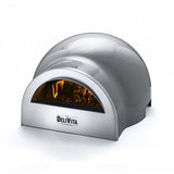Delivita pizzaoven grijs / hale gray | Deze pizzaoven is houtgestookt en weegt maar 30kg. De perfecte oven voor buiten in de tuin of binnen in huis.
