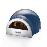 Delivita pizzaoven blauw | Deze pizzaoven is houtgestookt en weegt maar 30kg. De perfecte oven voor buiten in de tuin of binnen in huis.